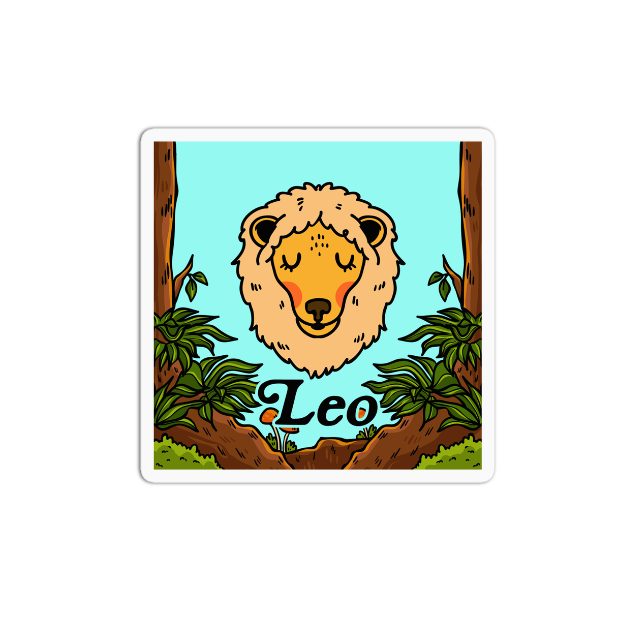 Leo Vinyl Waterproof Sticker