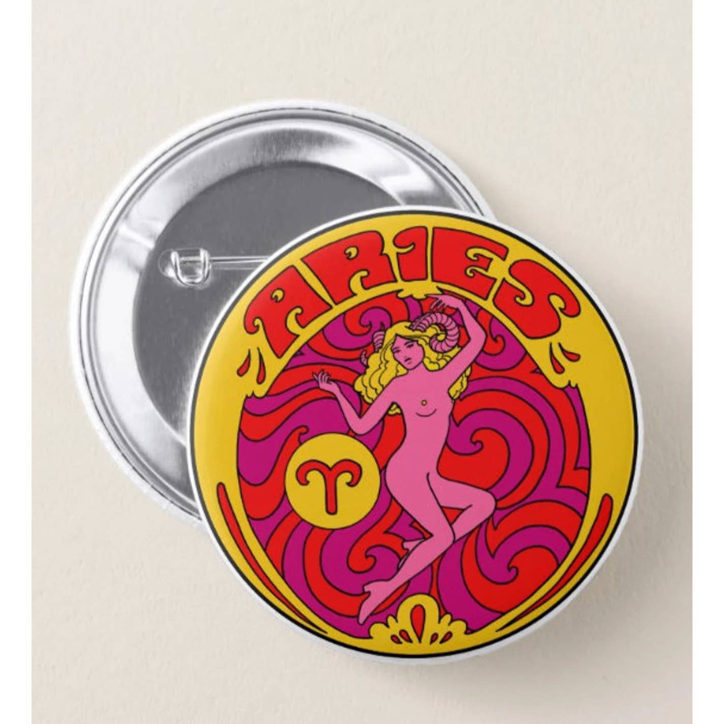 Zodiac Pinback Button
