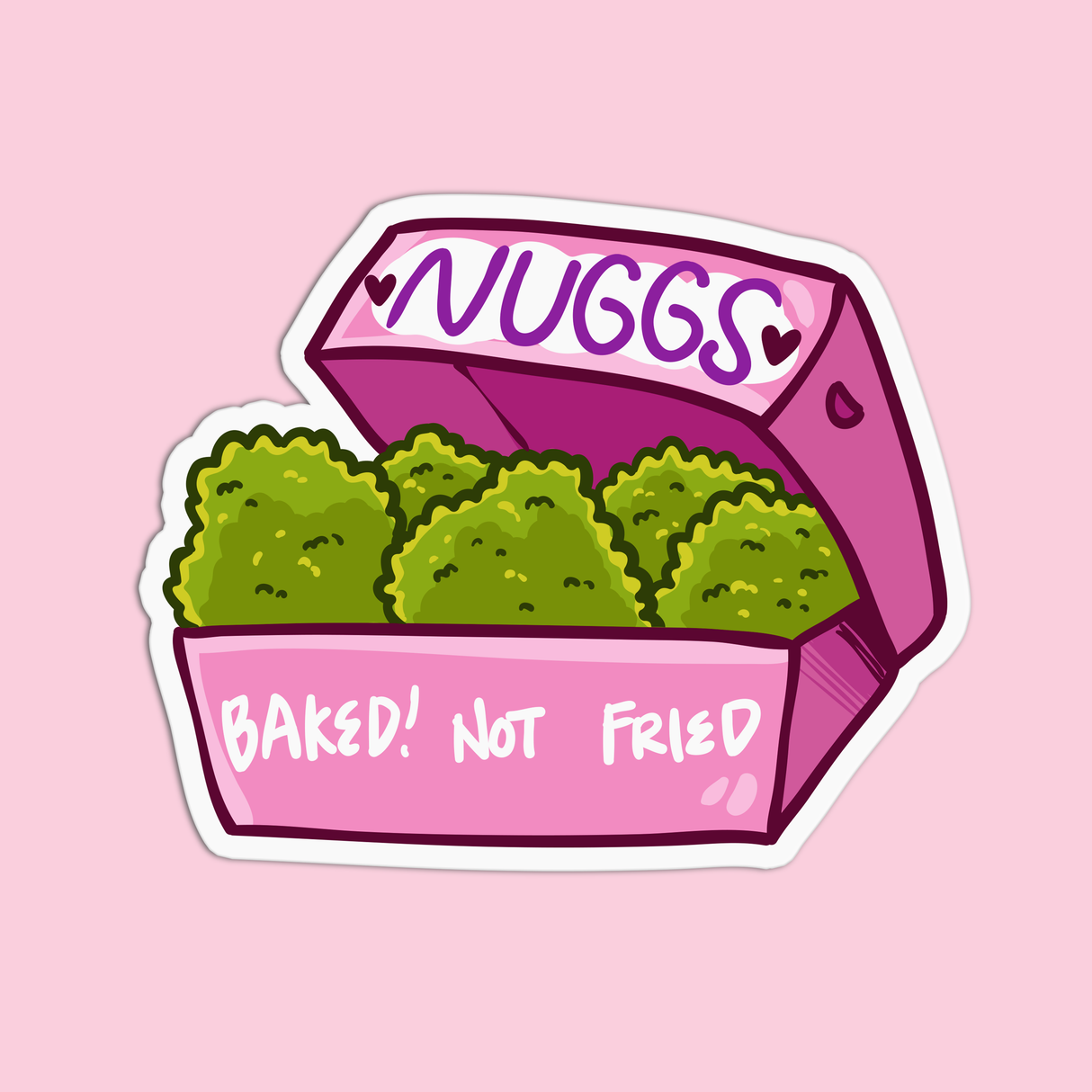 Canna Nuggs Textured Sticker