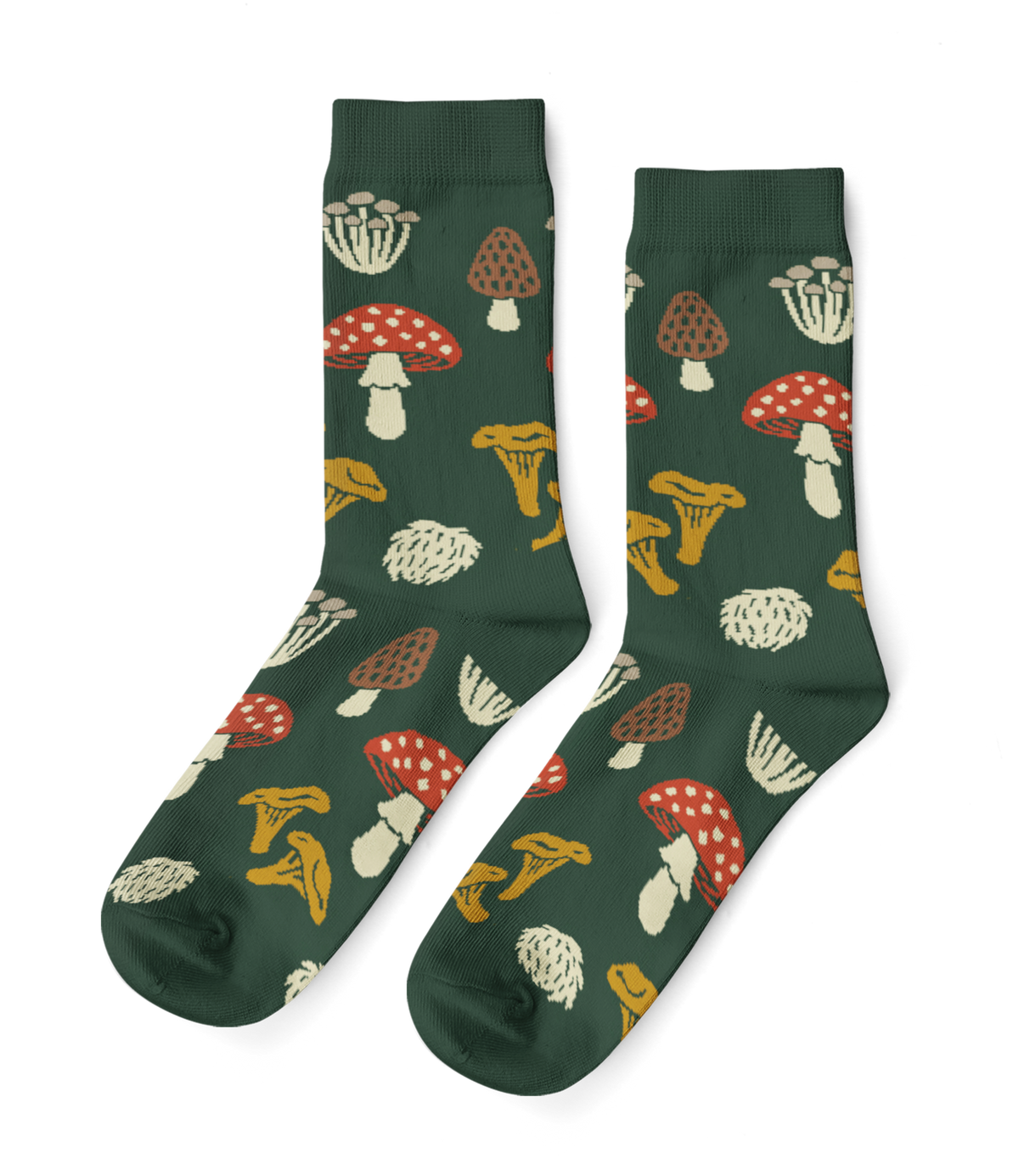 Large Forest Fungi Crew Socks