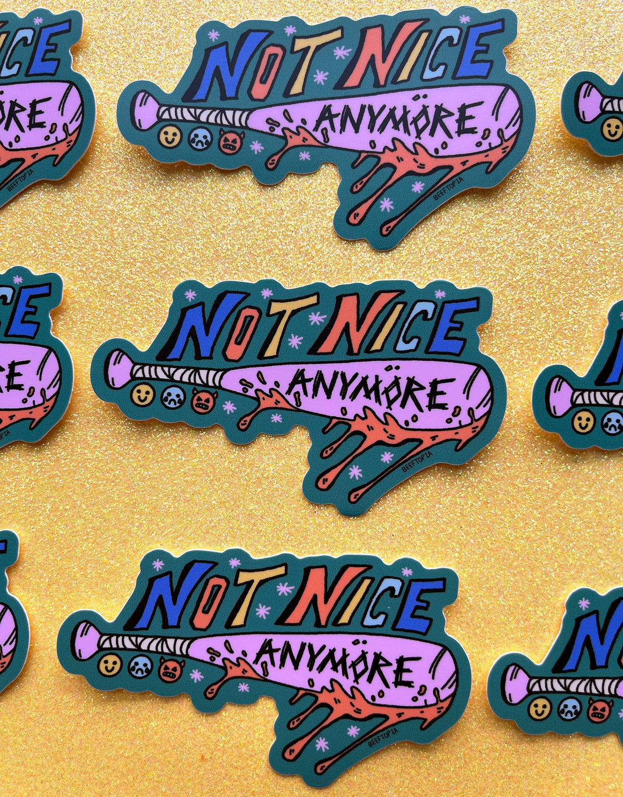 Not Nice Anymore Sticker