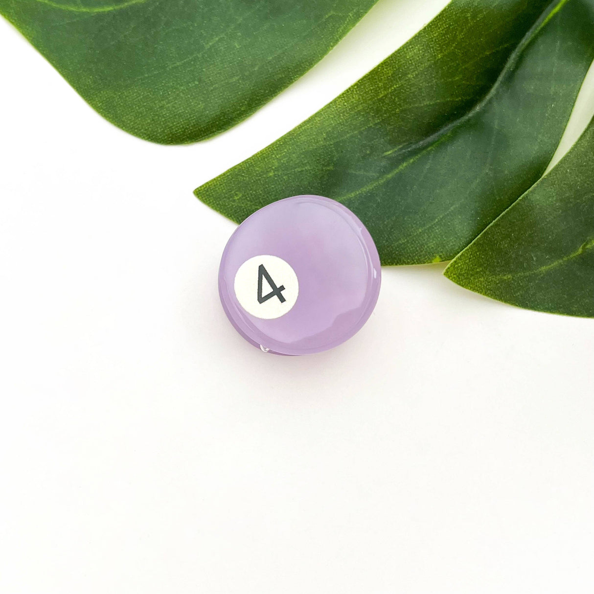 Mini Billiard Ball Acetate Claw Clip