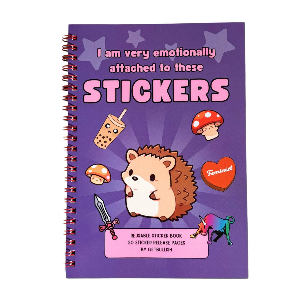Emotionally Attached Reusable Sticker Storage Book