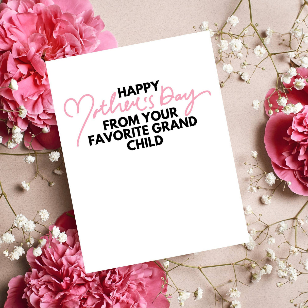 Favorite Grandchild Mother's Day Card