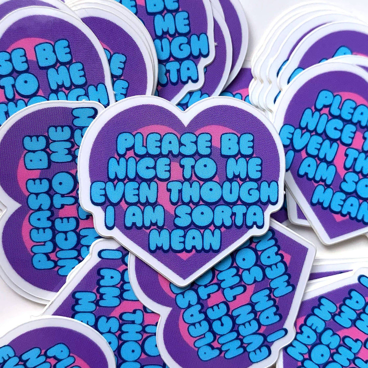 Please Be Nice Mini Sticker