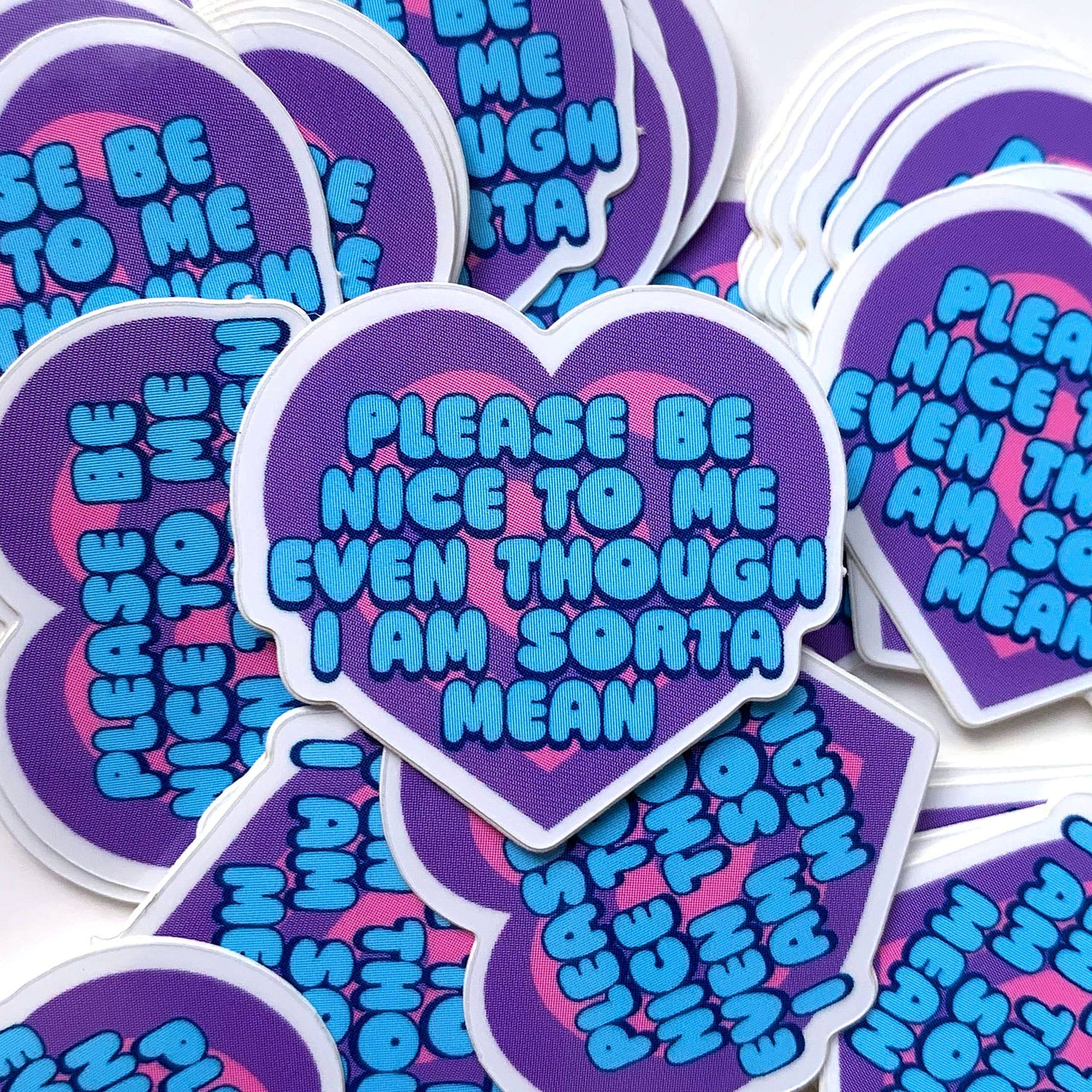 Please Be Nice Mini Sticker