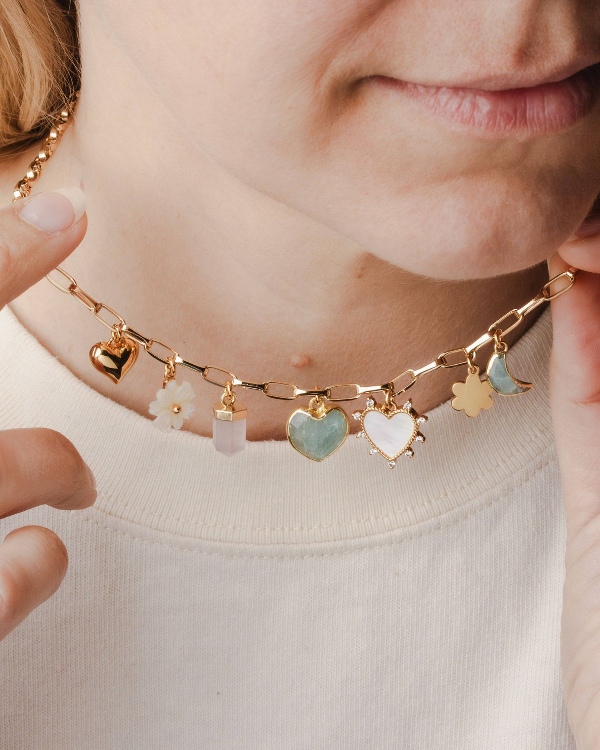 Garden of Gems Charm Necklace