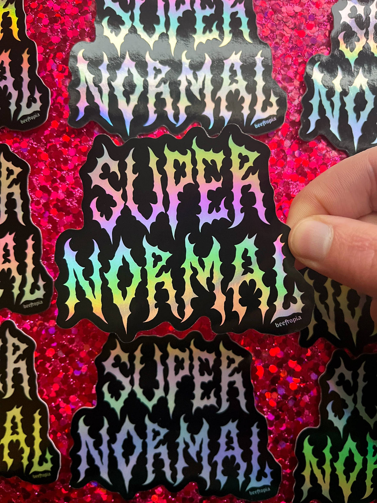 Super Normal Holographic Sticker