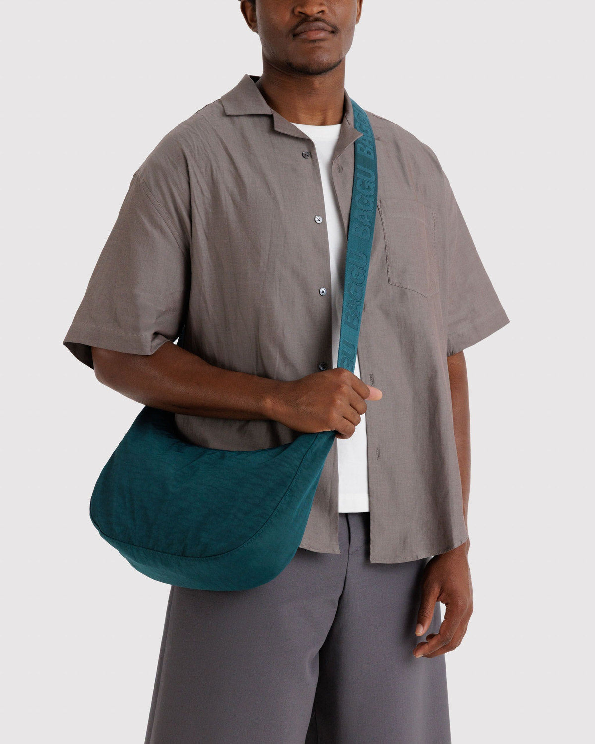 Medium Nylon Crescent Bag by BAGGU