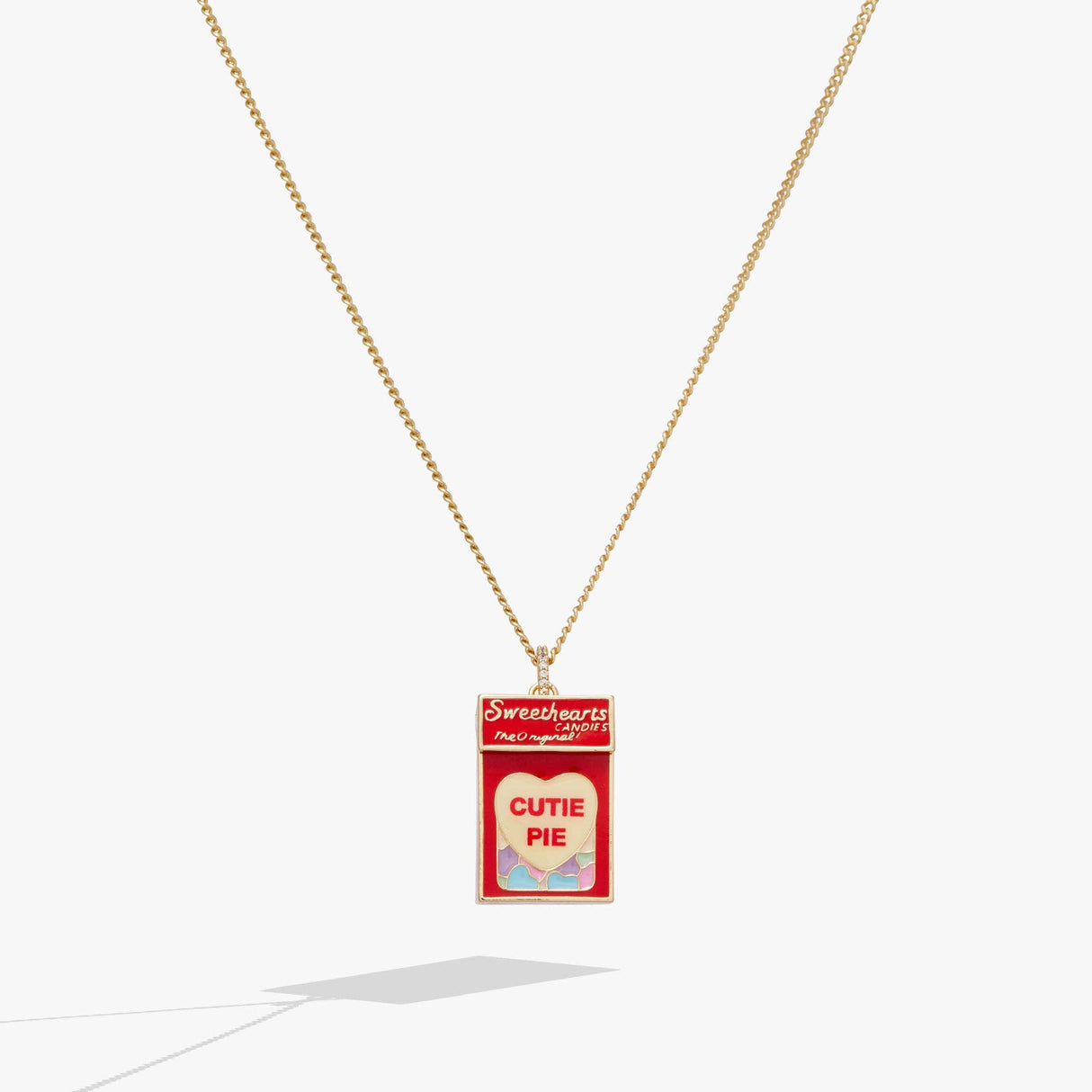 Sweethearts® Box Locket And Heart Charm Necklace