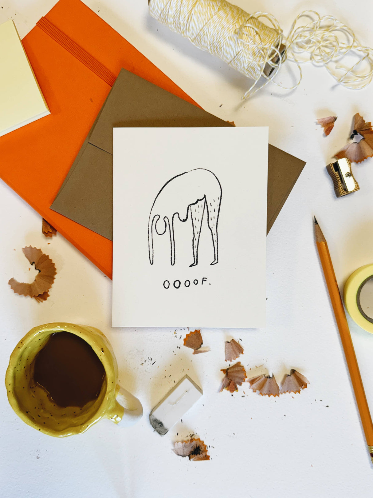 OOOF Greeting Card