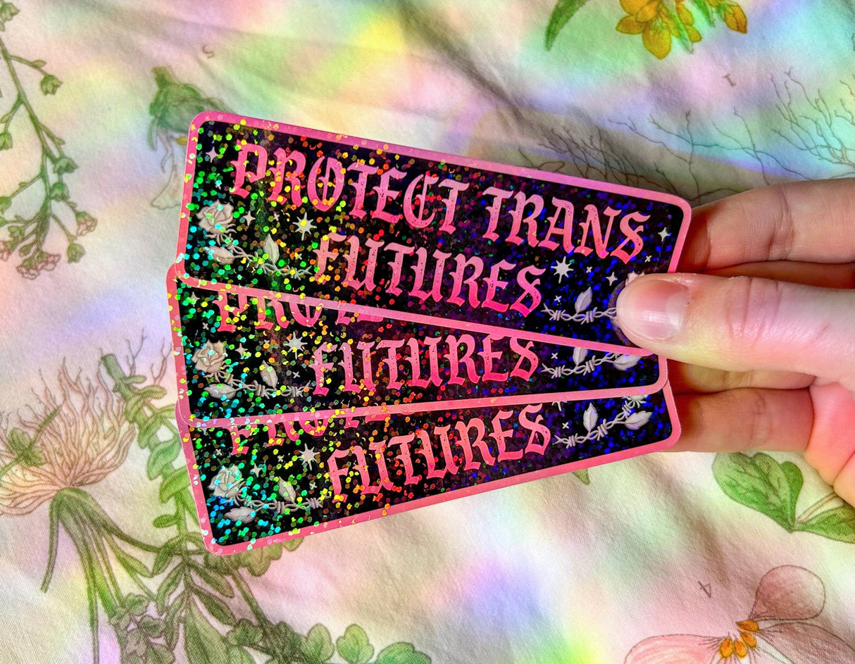 Protect Trans Futures Sticker // LGBTQ+ Transgender Pride