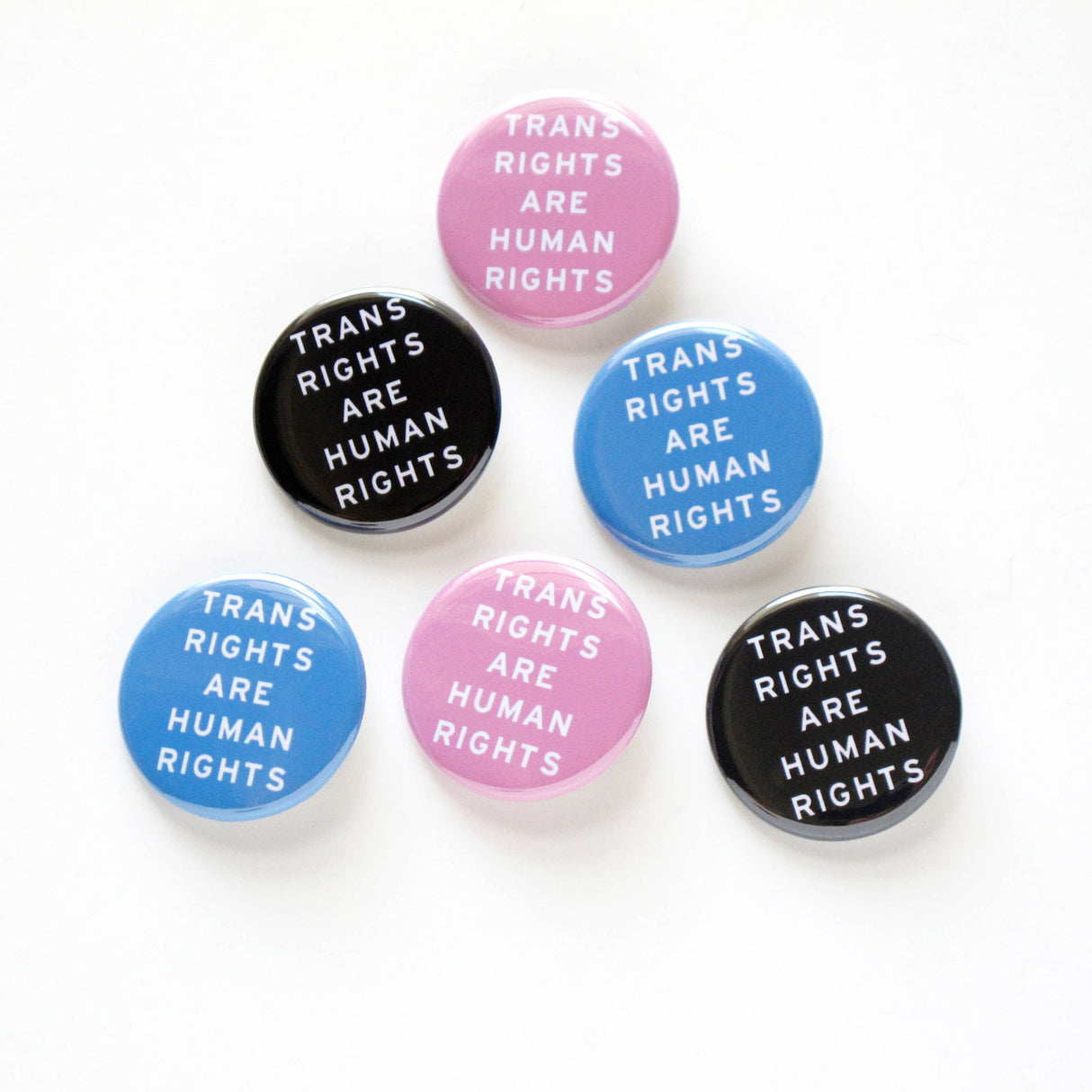 TRANS RIGHTS Pins 1.25" Button Trans Social Justice Pin