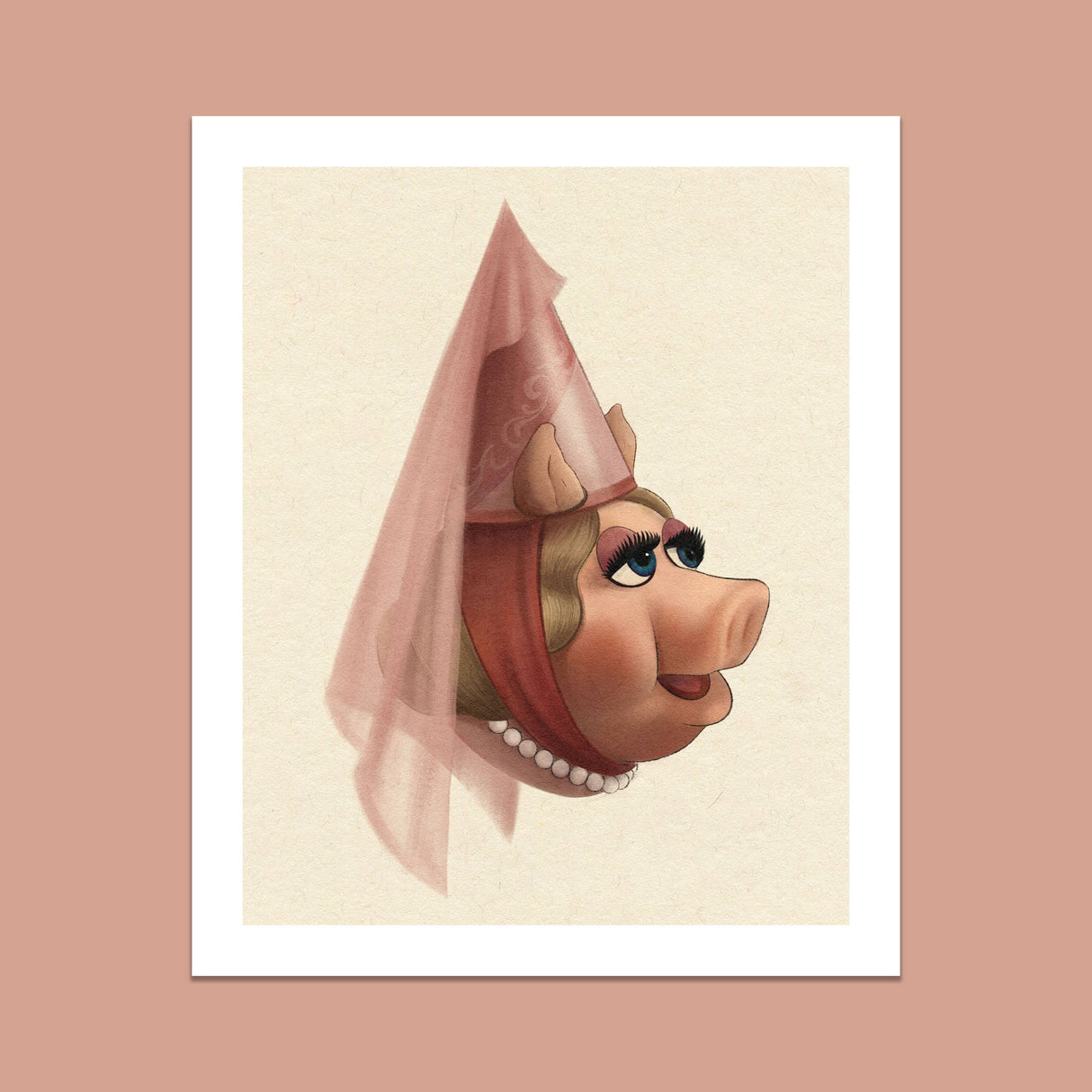 Princess Miss Piggy 8x10 Art Print