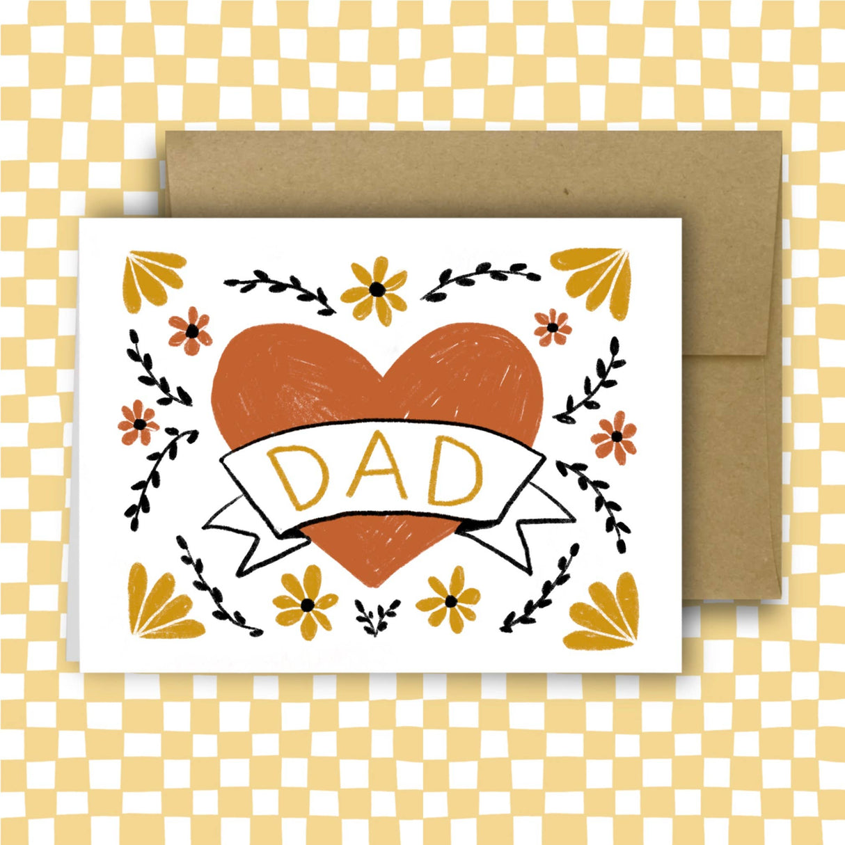 Dad Classic Heart Greeting Card