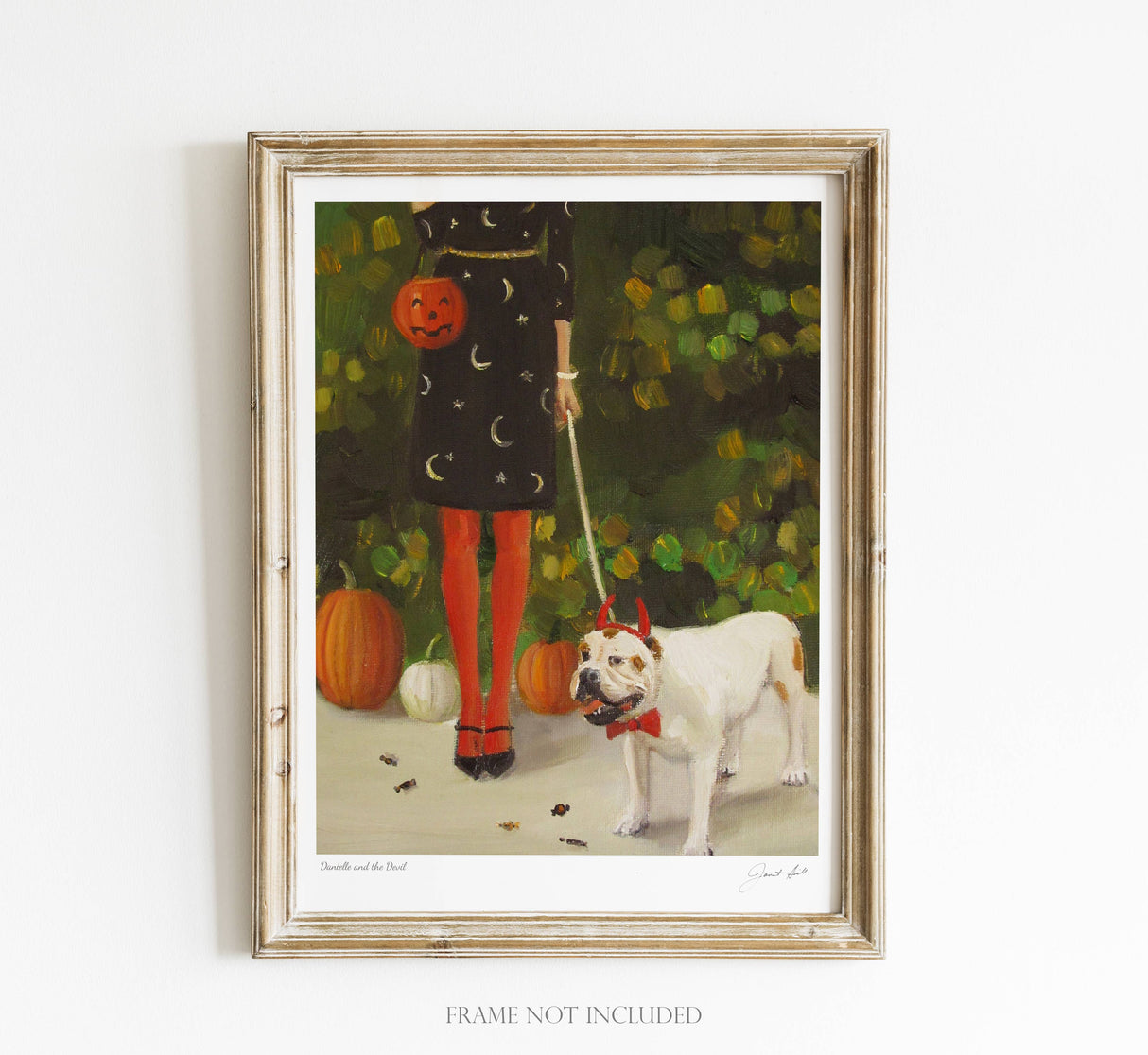 Danielle And The Devil Art Print - 8.5" X 11"