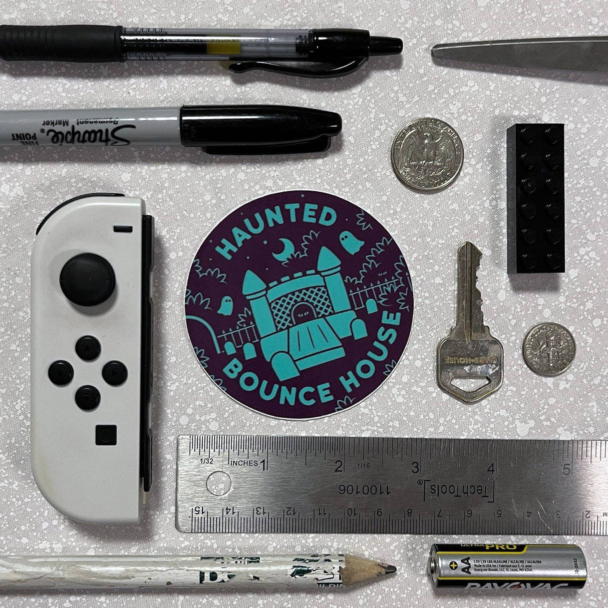 Haunted Bounce House Sticker