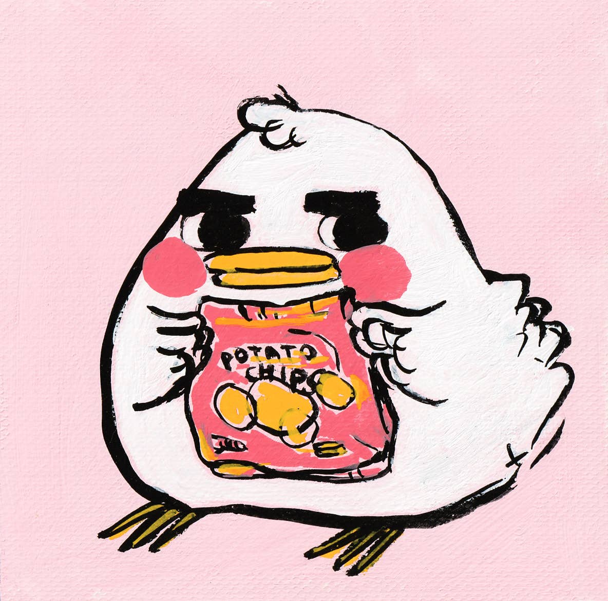 Mini Print - "Clyde with Potato Chips"