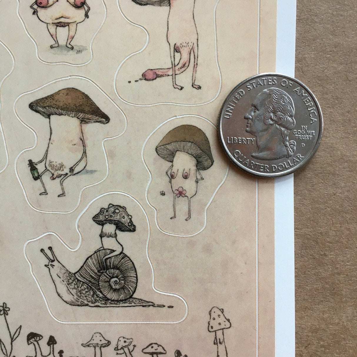 Irregular Mycology Mushroom sticker sheet