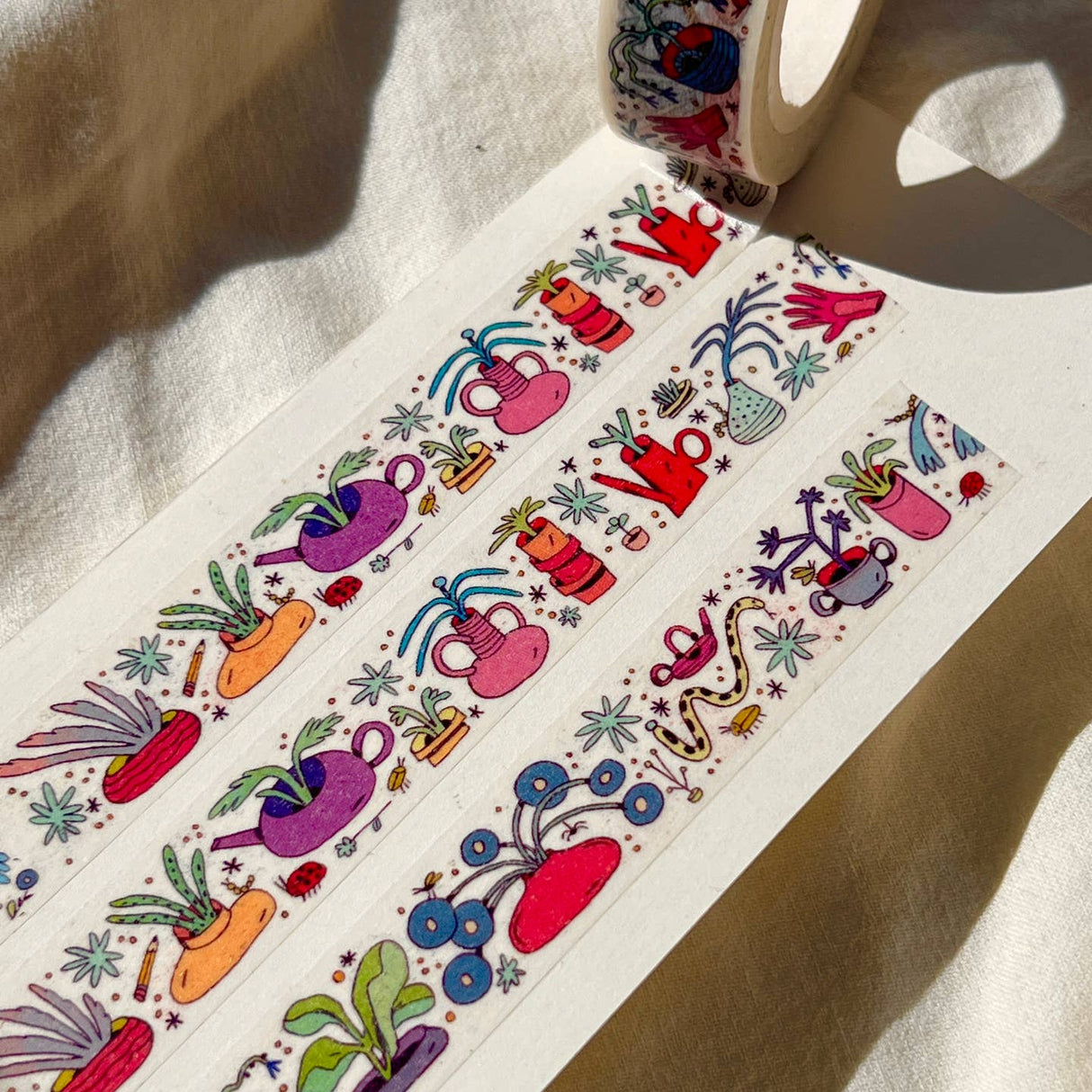 Fun and Colorful Garden Plants Collector Washi Tape