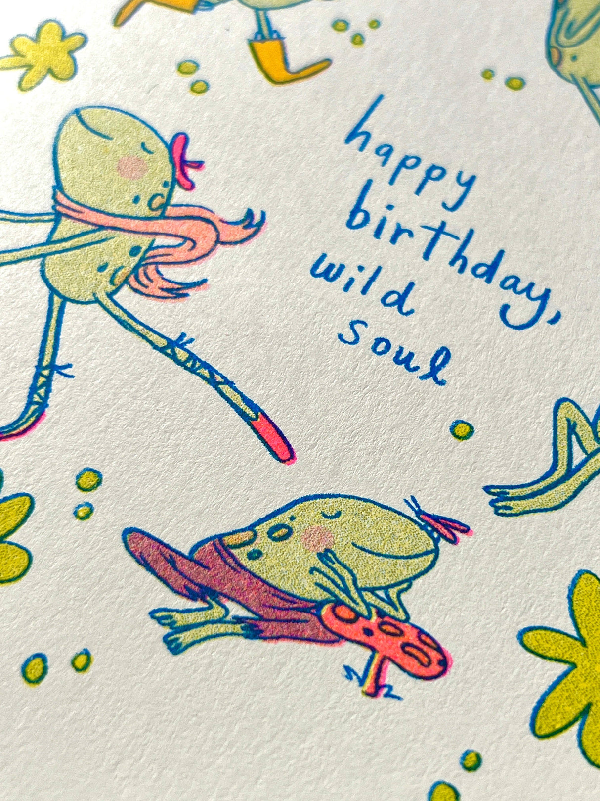 Wild Soul Risograph Birthday Card