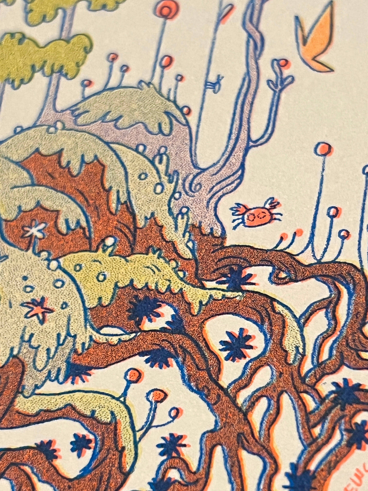 Totoro Small Riso Print