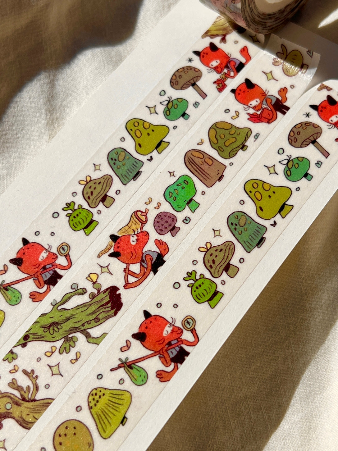 Mushroom Fox Collector Washi Tape