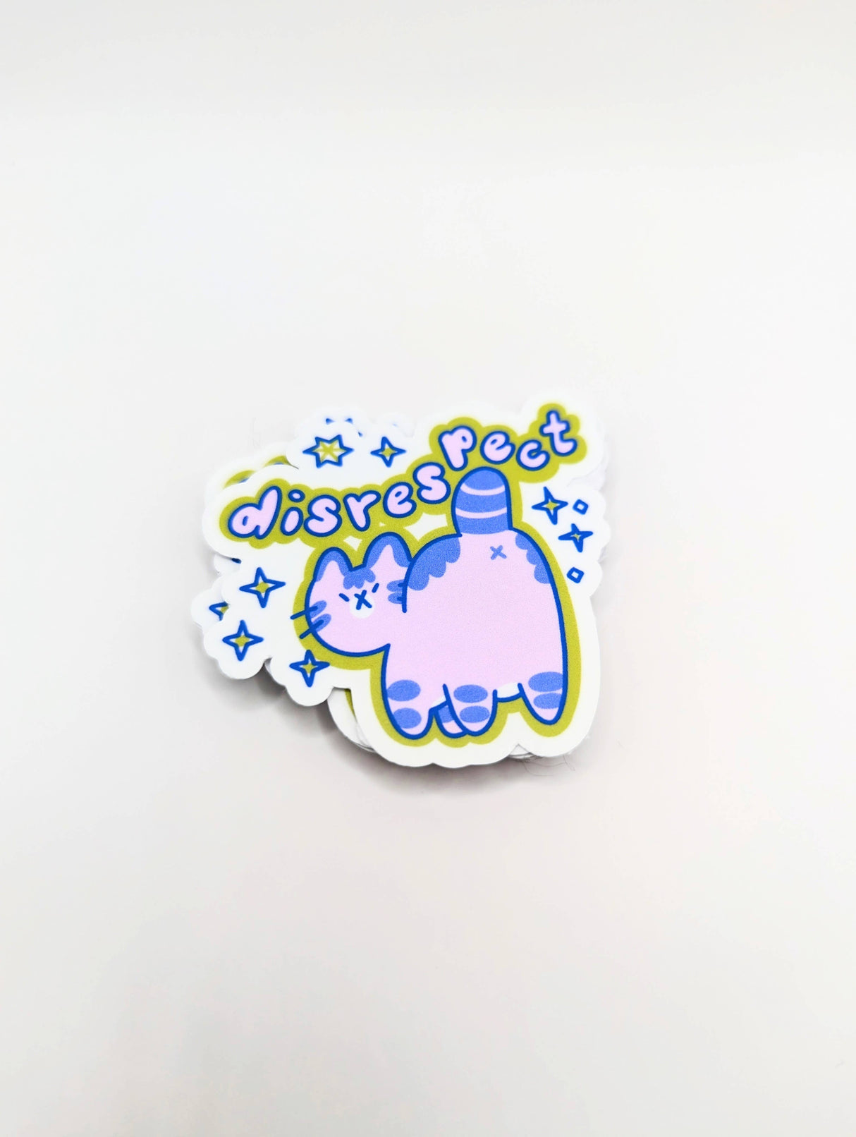 Disrespect Cat Butthole Vinyl Sticker