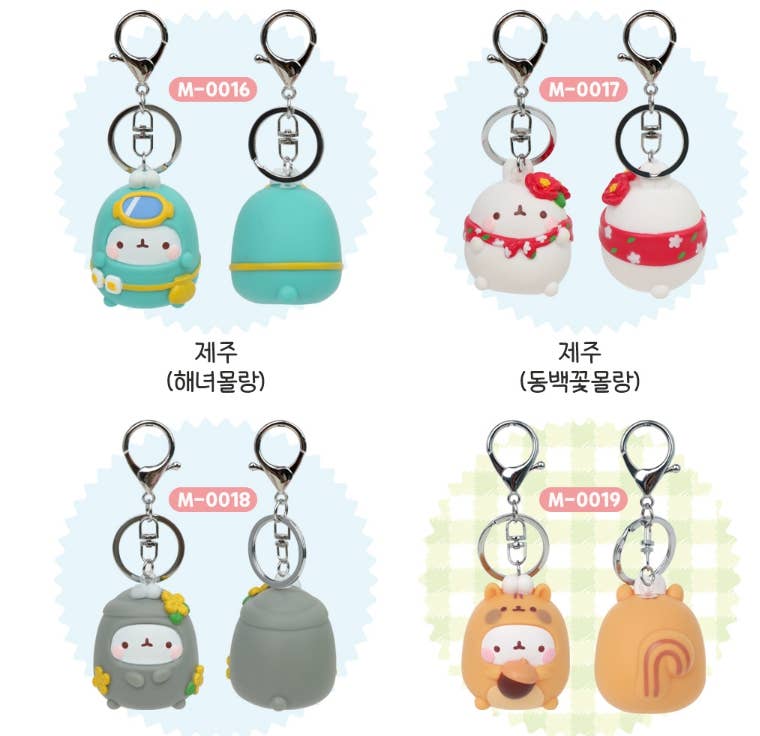 Molang Figure Keyring Bag Charms
