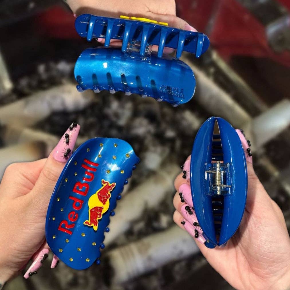 Party Girl Red Bull Claw Clip