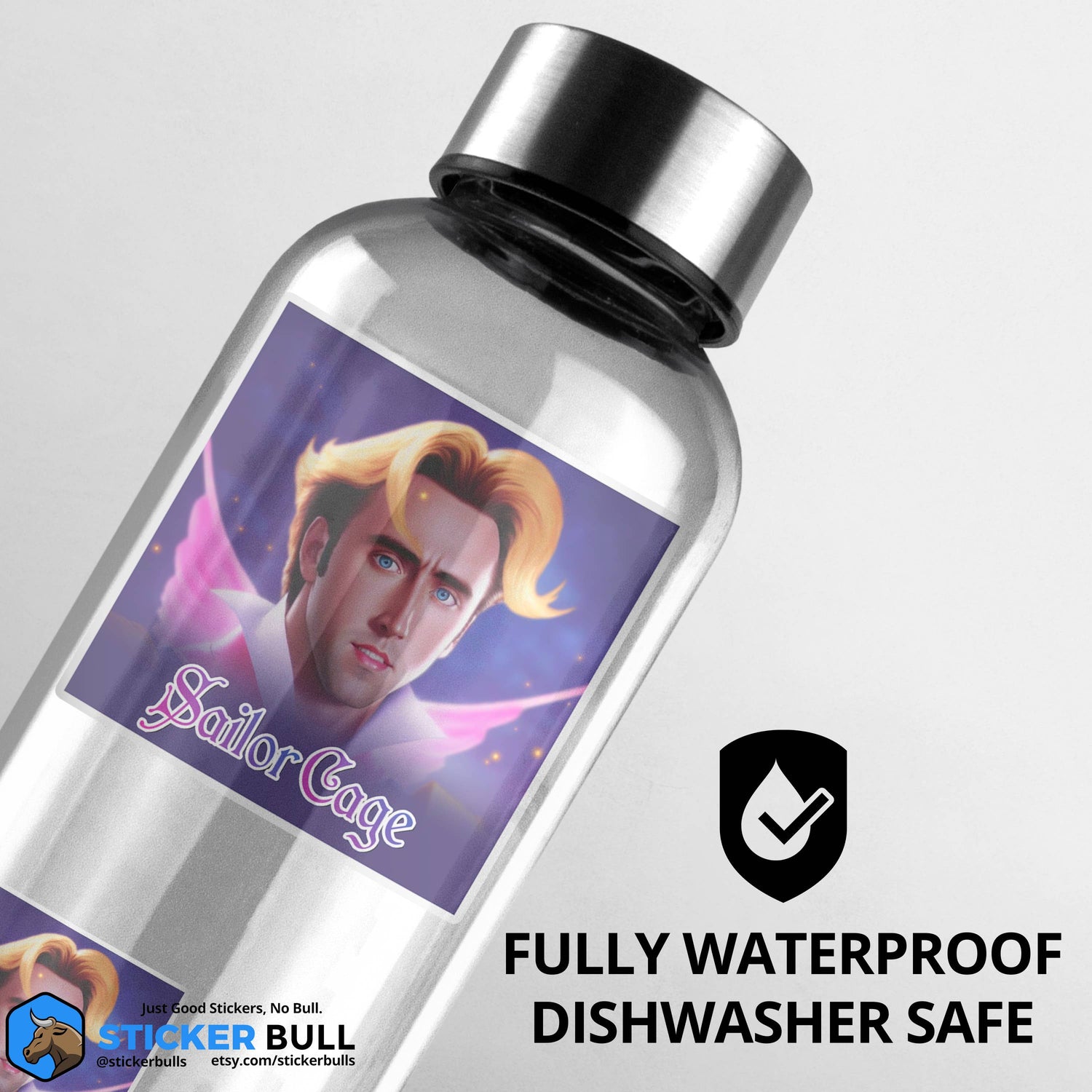 Sailor Moon Nicolas Cage Meme Sticker