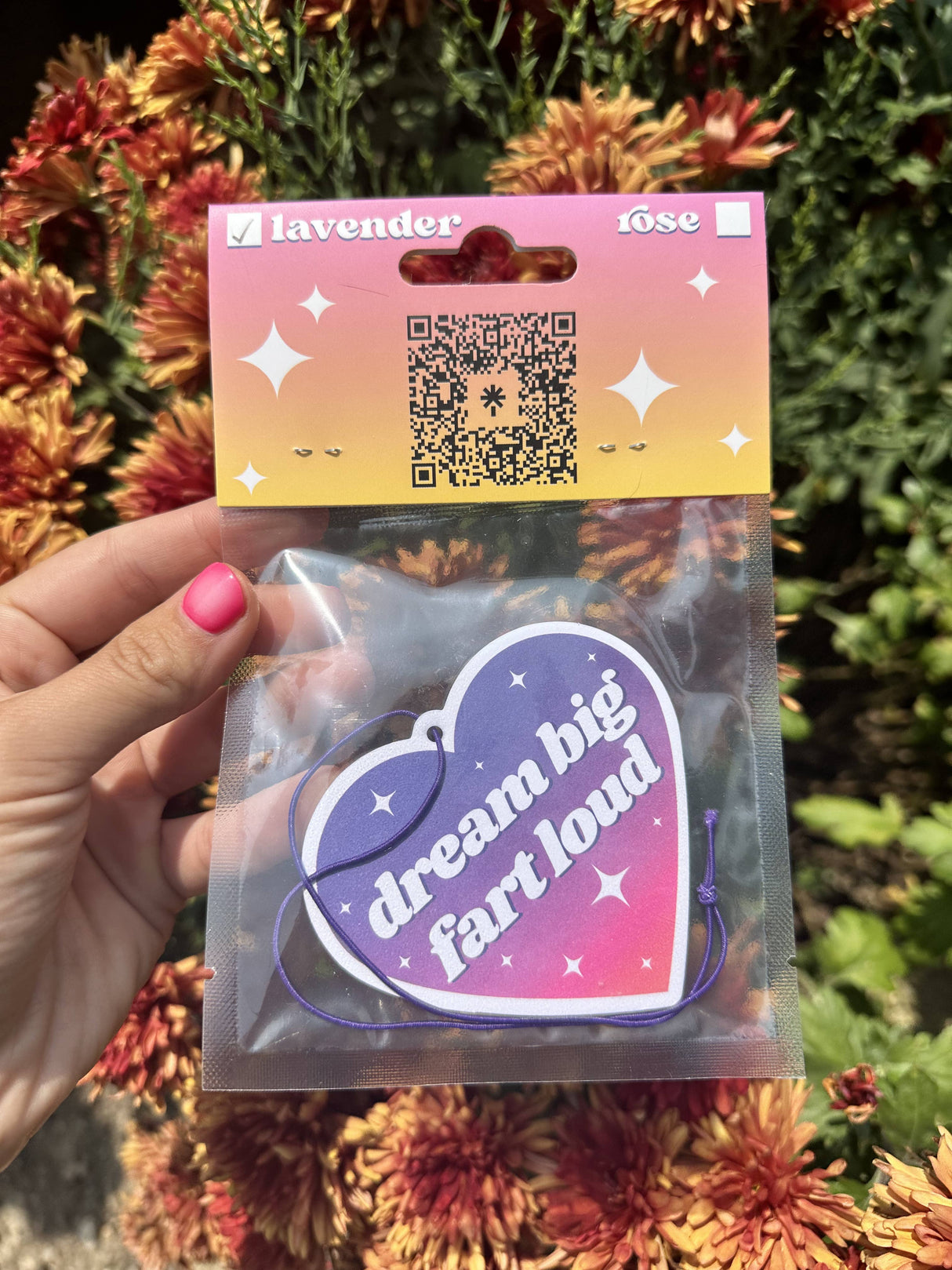 Dream Big Fart Loud Air Freshener - Lavender Scented