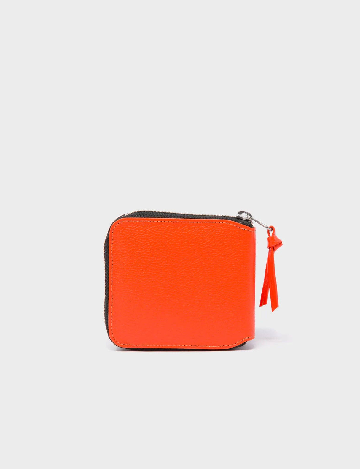 Fedor Vermillion Leather Wallet - Tiger and Flowers