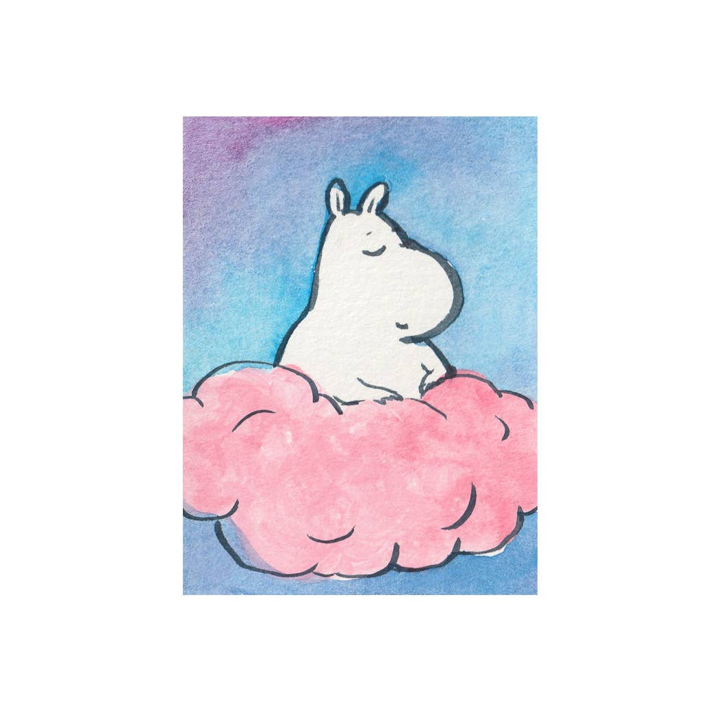 Mini Print - "Moomin on a Cloud" - 3x4"