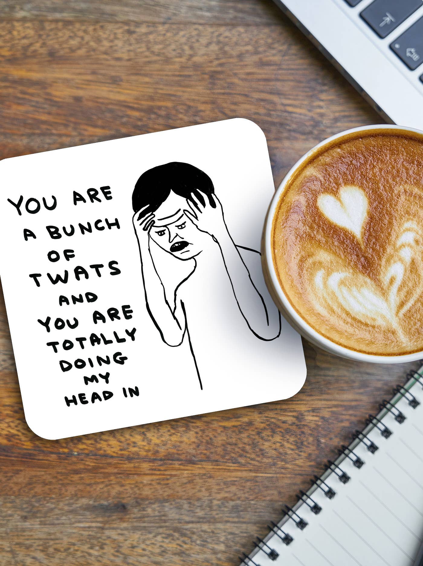 Bunch Of Twats Art Coaster