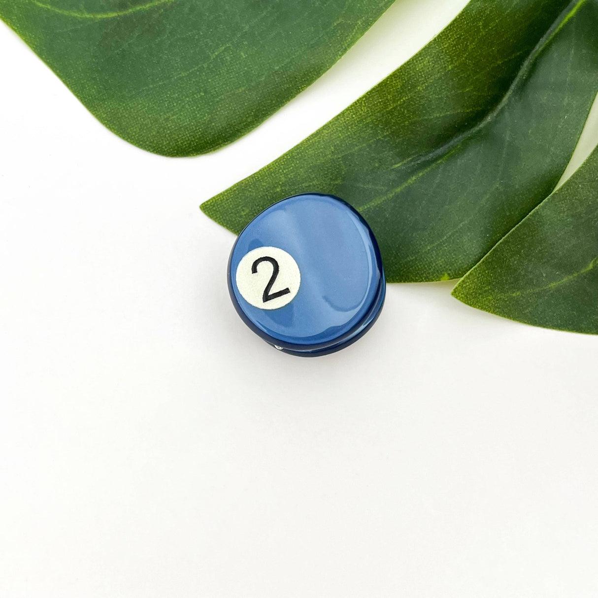 Mini Billiard Ball Acetate Claw Clip