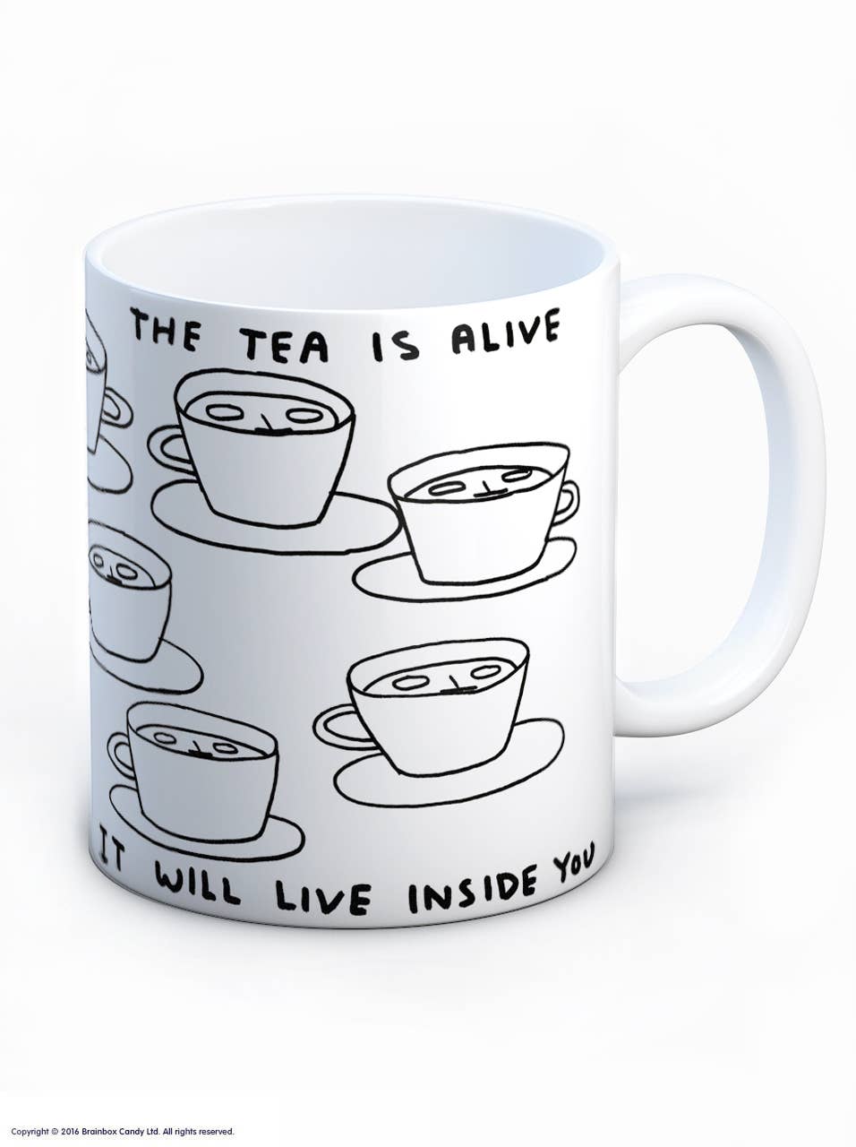 The Tea Is Alive Art Coffee Mug