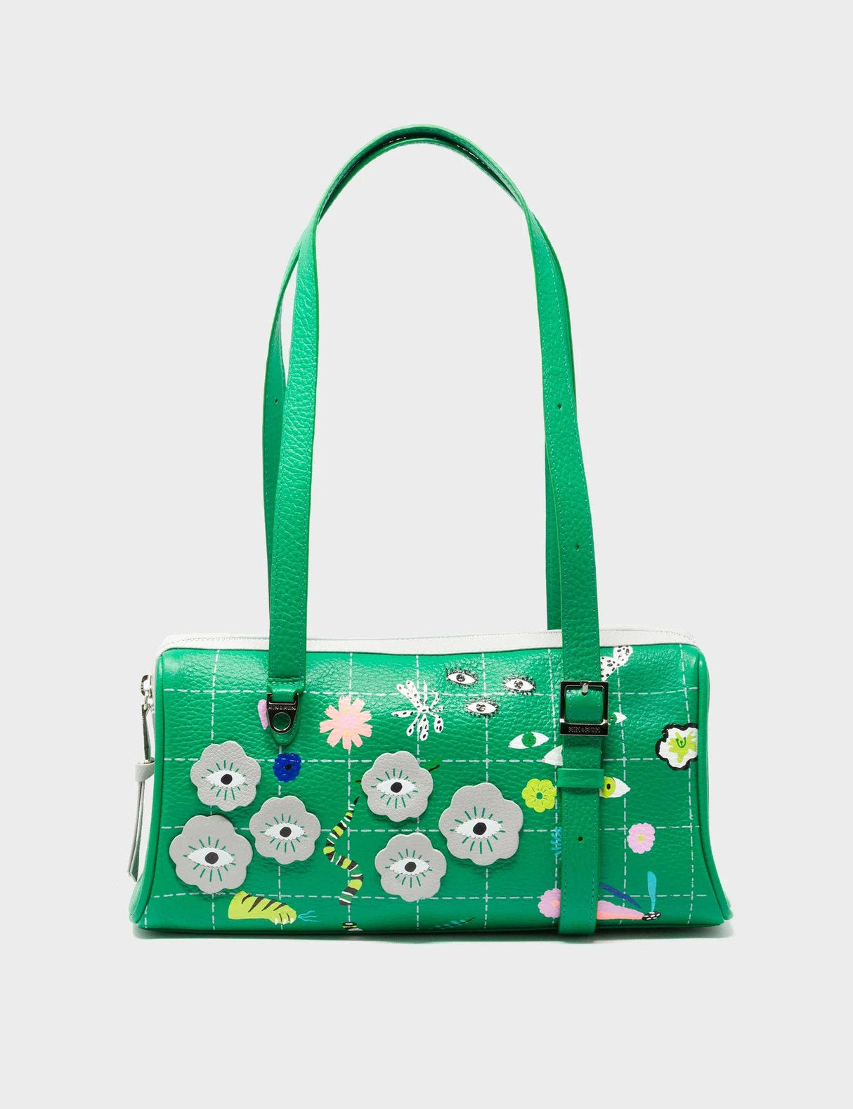 Esther Irish Green Satchel Mini Bag - Floralia Design