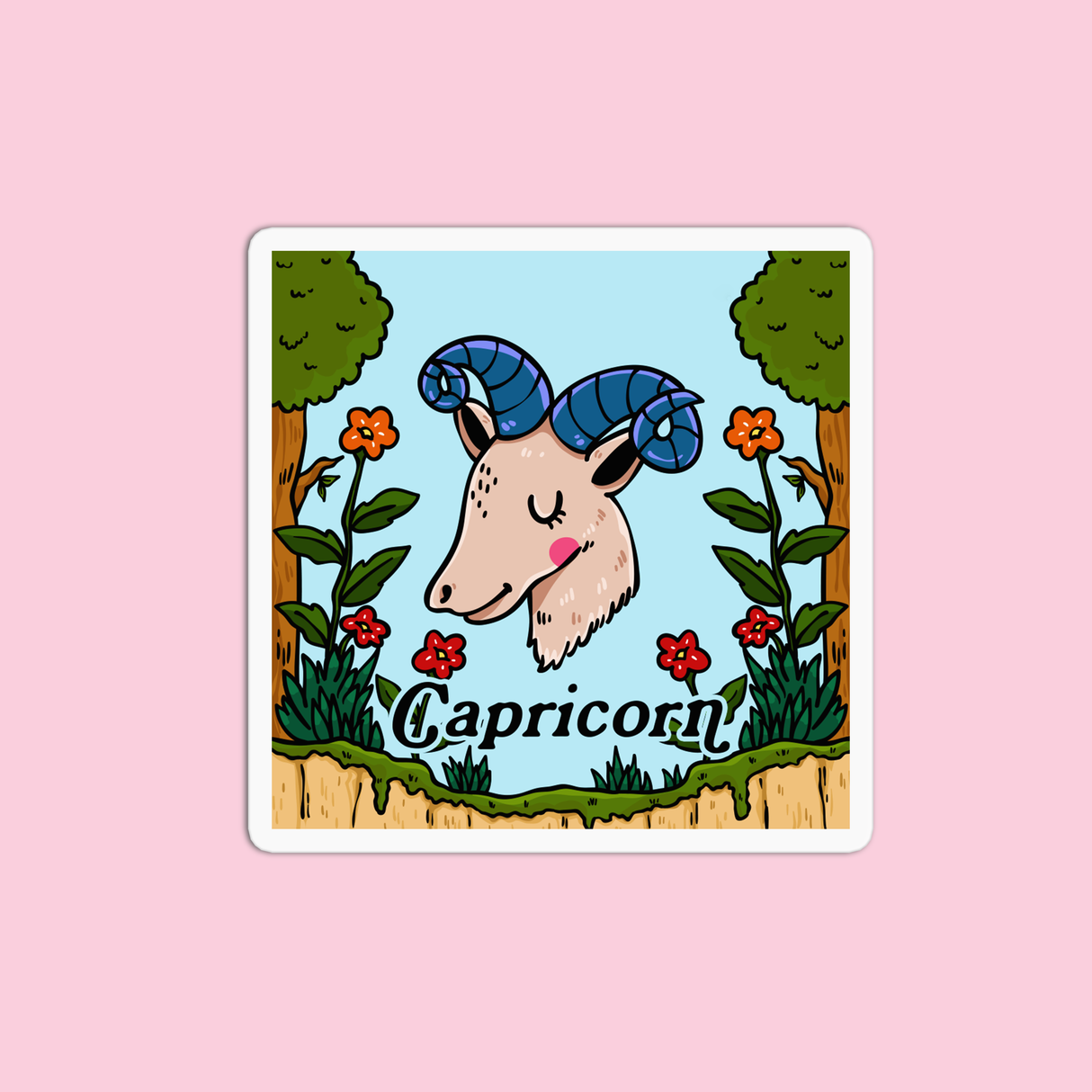 Capricorn Vinyl Waterproof Sticker