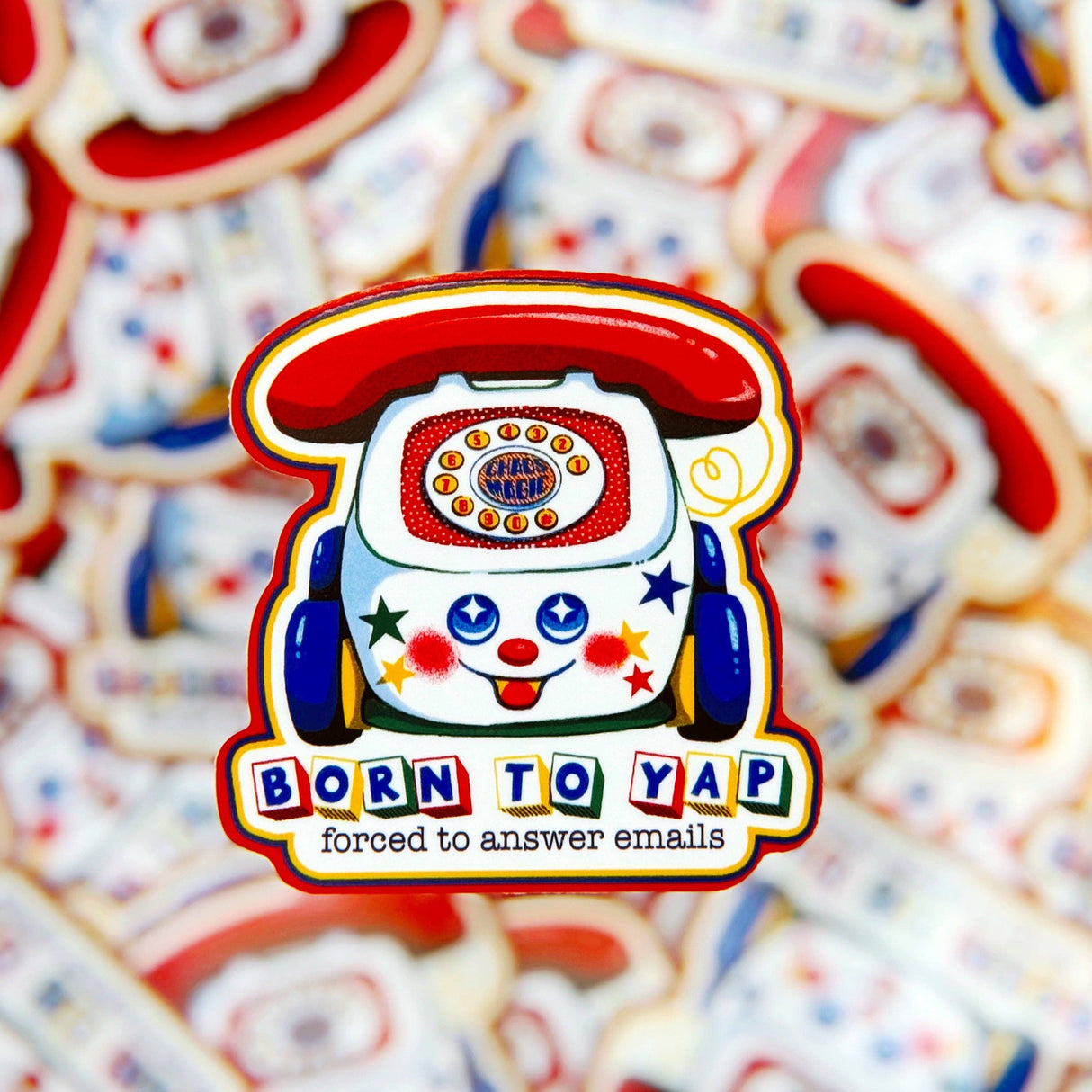 Born to Yap Vinyl Sticker