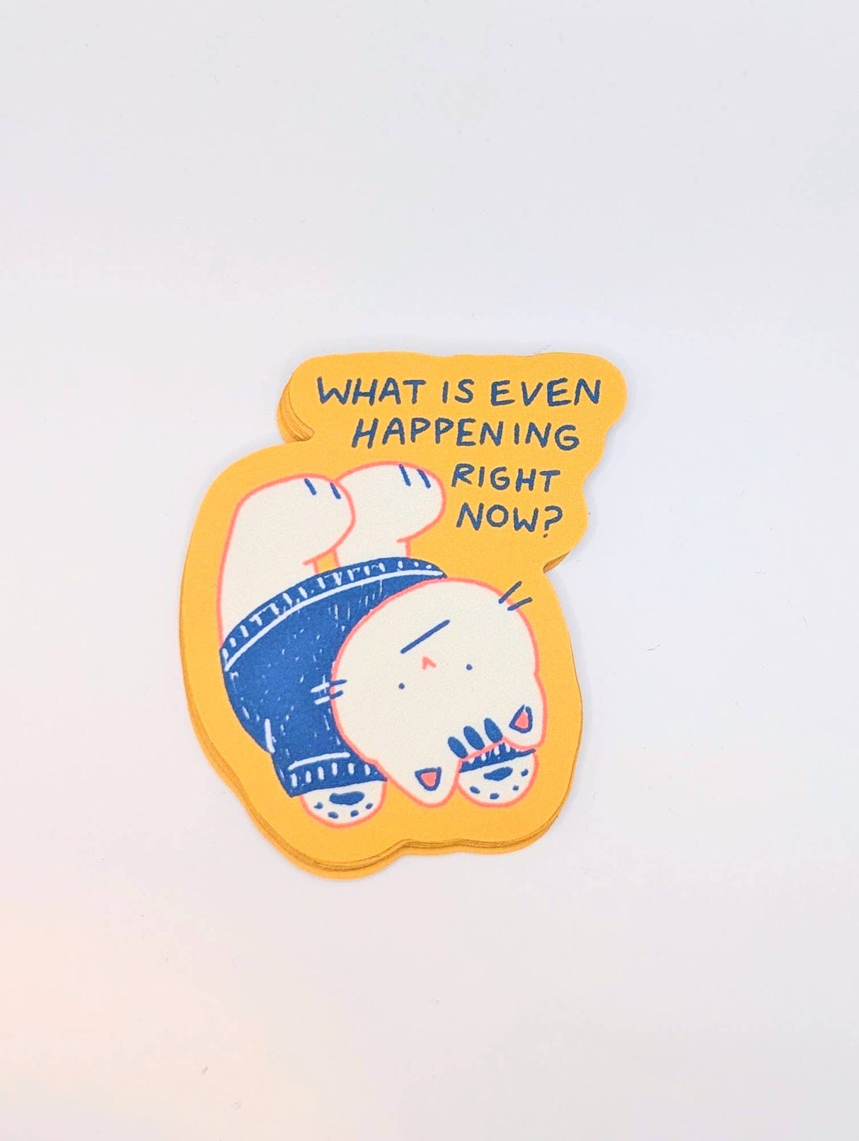 Existential Cat Crisis Vinyl Sticker