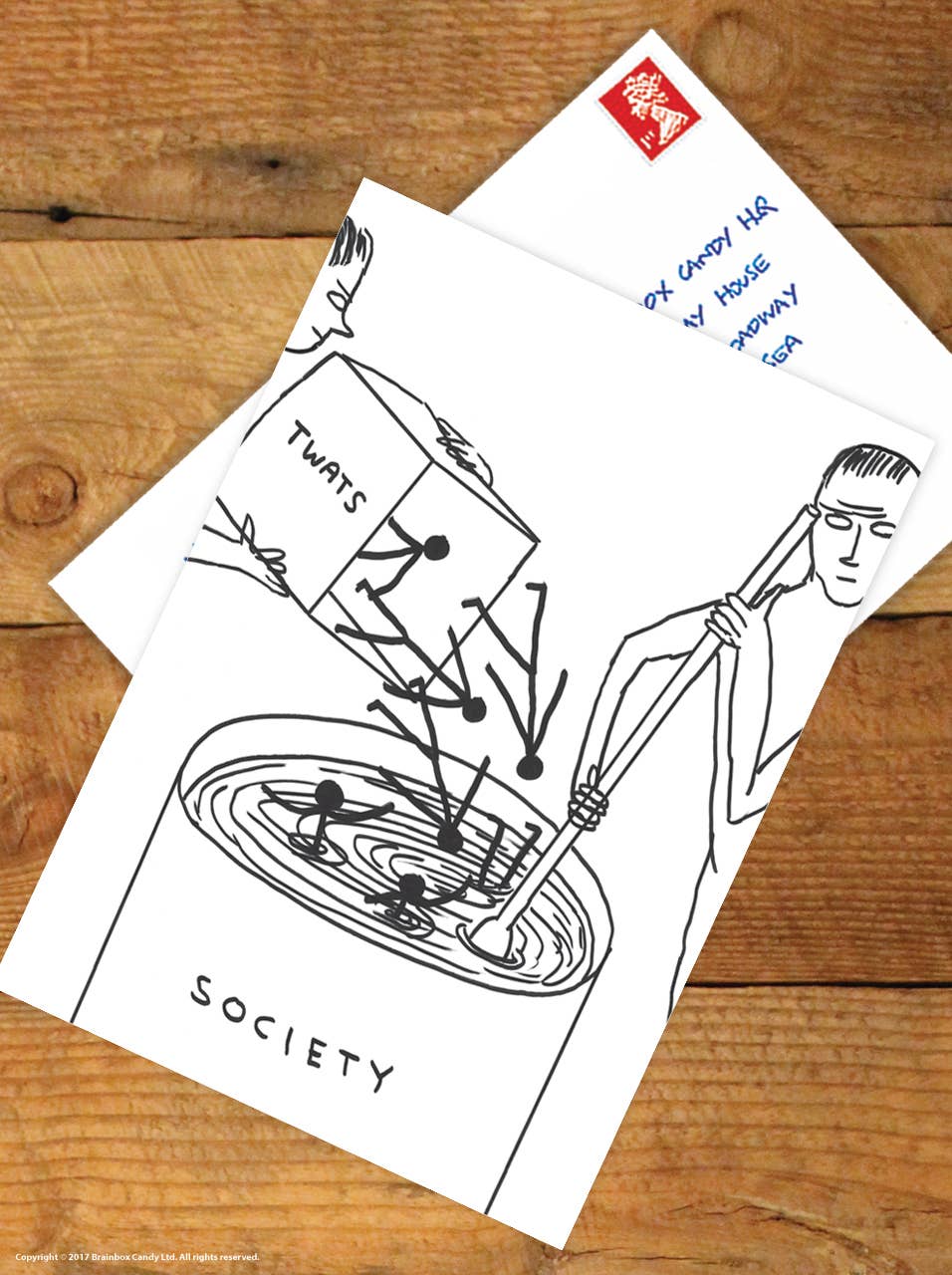 Twats In Society A6 Art Postcard