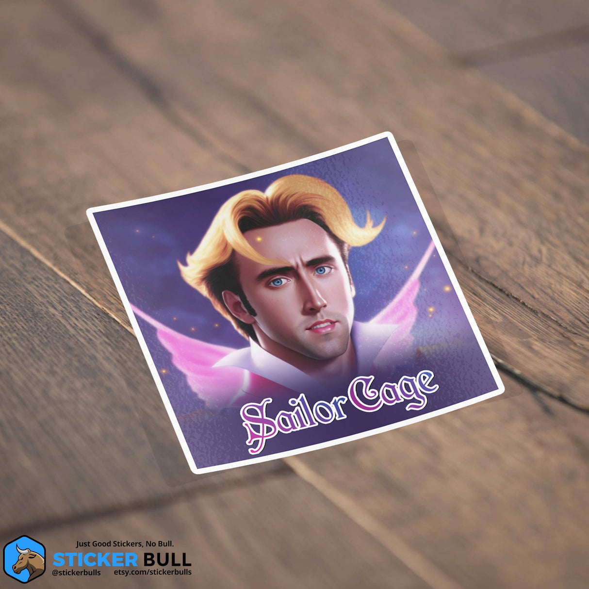 Sailor Moon Nicolas Cage Meme Sticker