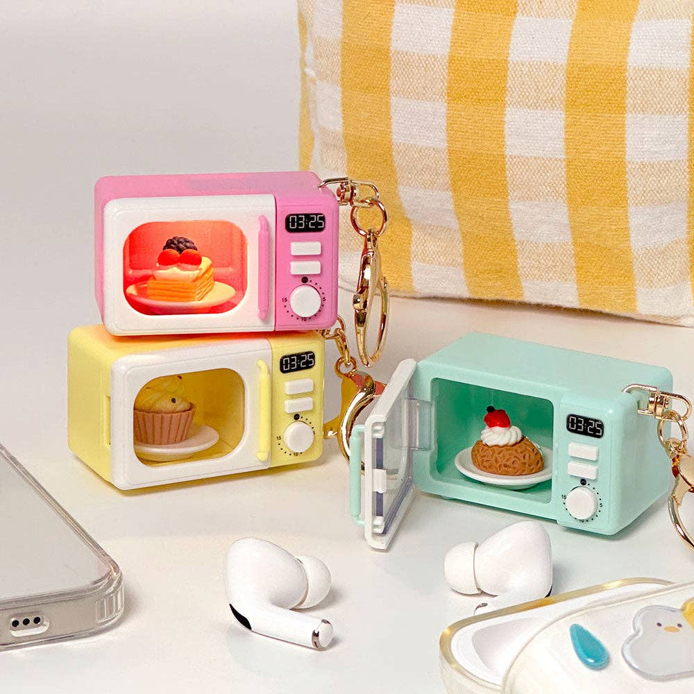 Mini Microwave Keychain Light & Sound Toy