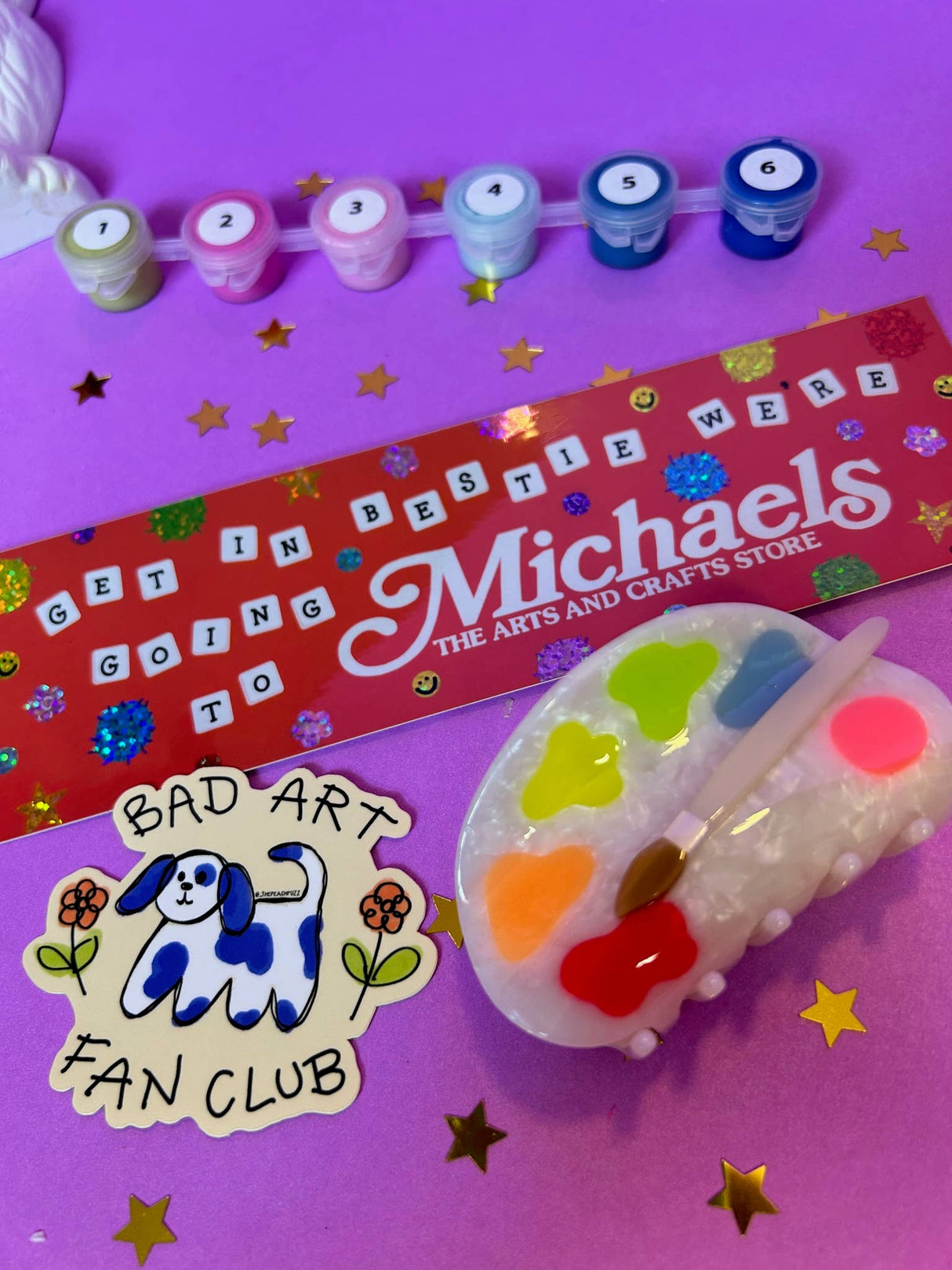 Michaels Run Bestie Bumper Sticker