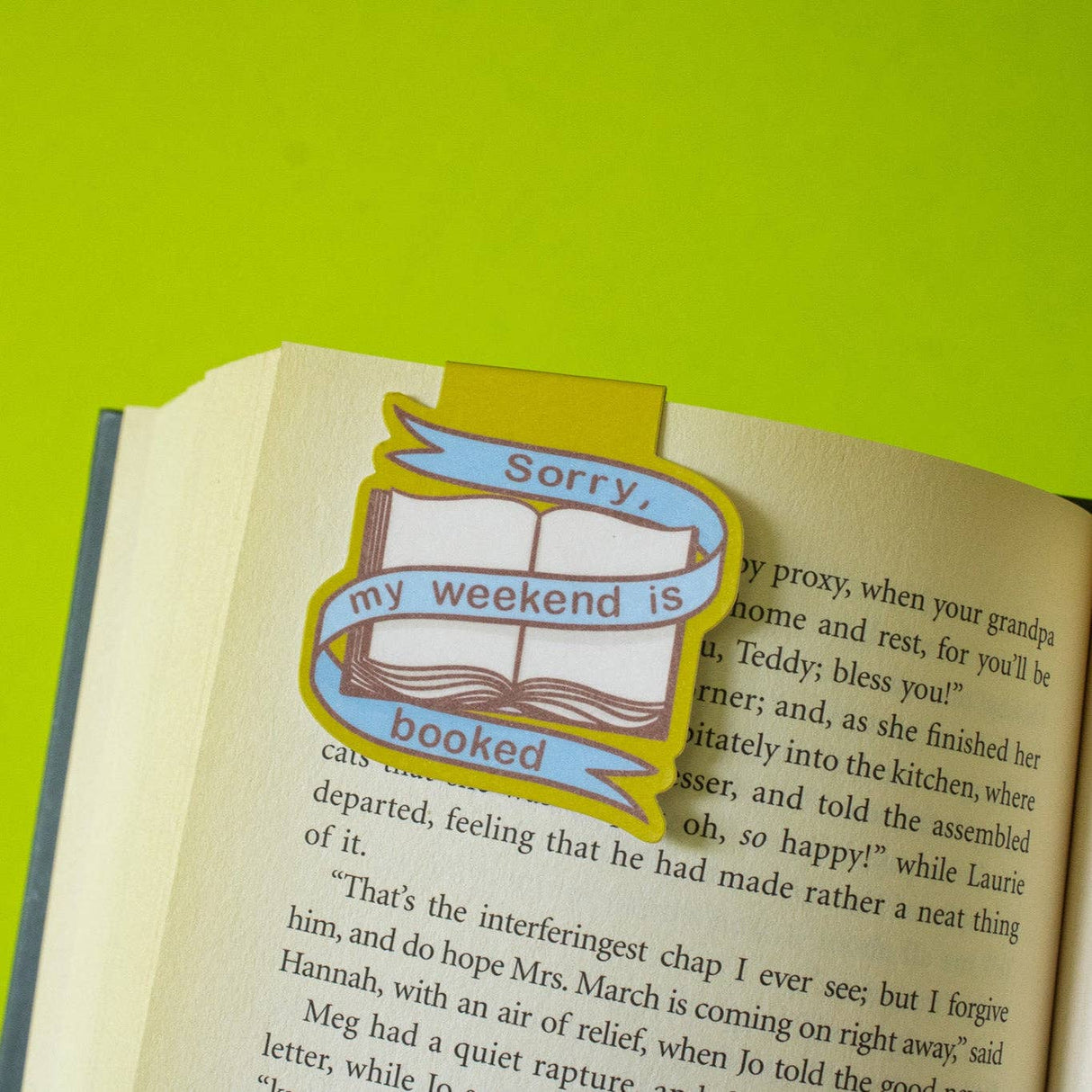 My Weekend is Booked Magnetic Bookmark | Bookish Gift