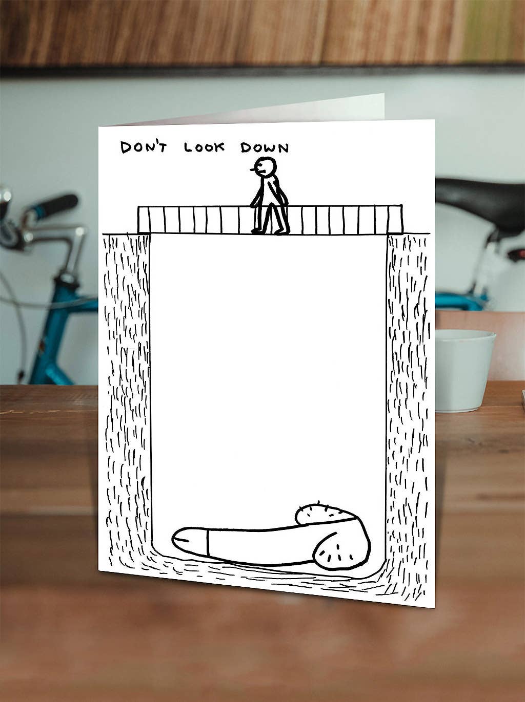 Don't Look Down Greeting Card