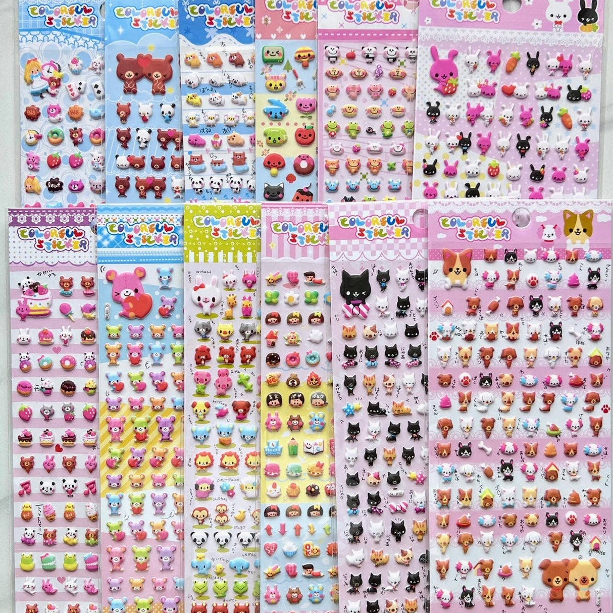 Mini Puffy Assorted Stickers
