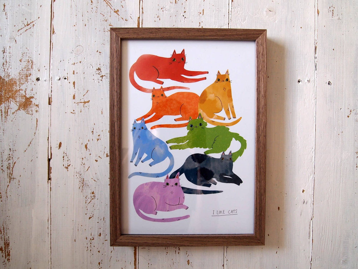 Rainbow Cats Pride A4 Print
