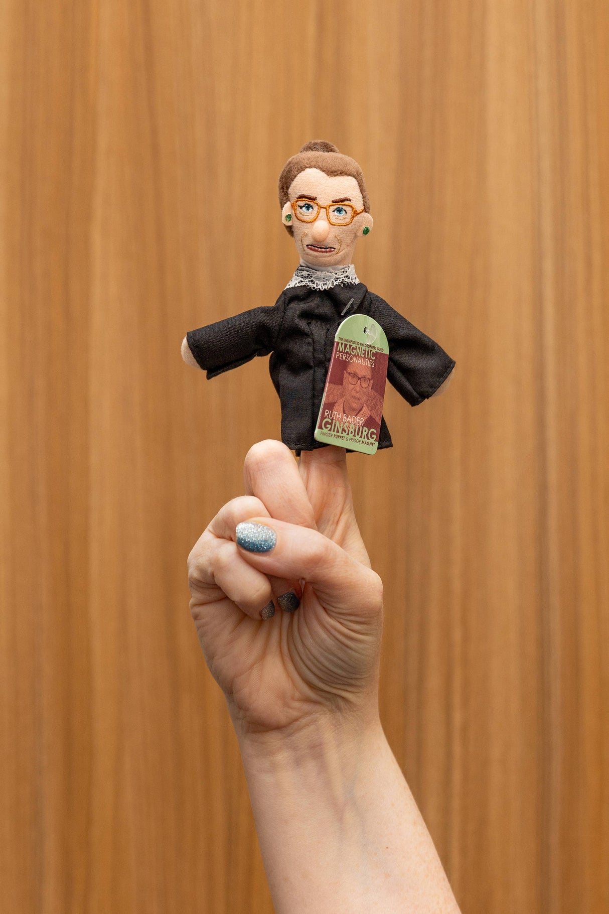 Ruth Bader Ginsburg Finger Puppet